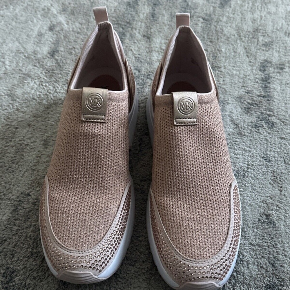 Michae Kors Powder Blush Muse Slip On Sneaker - Picture 1 of 7